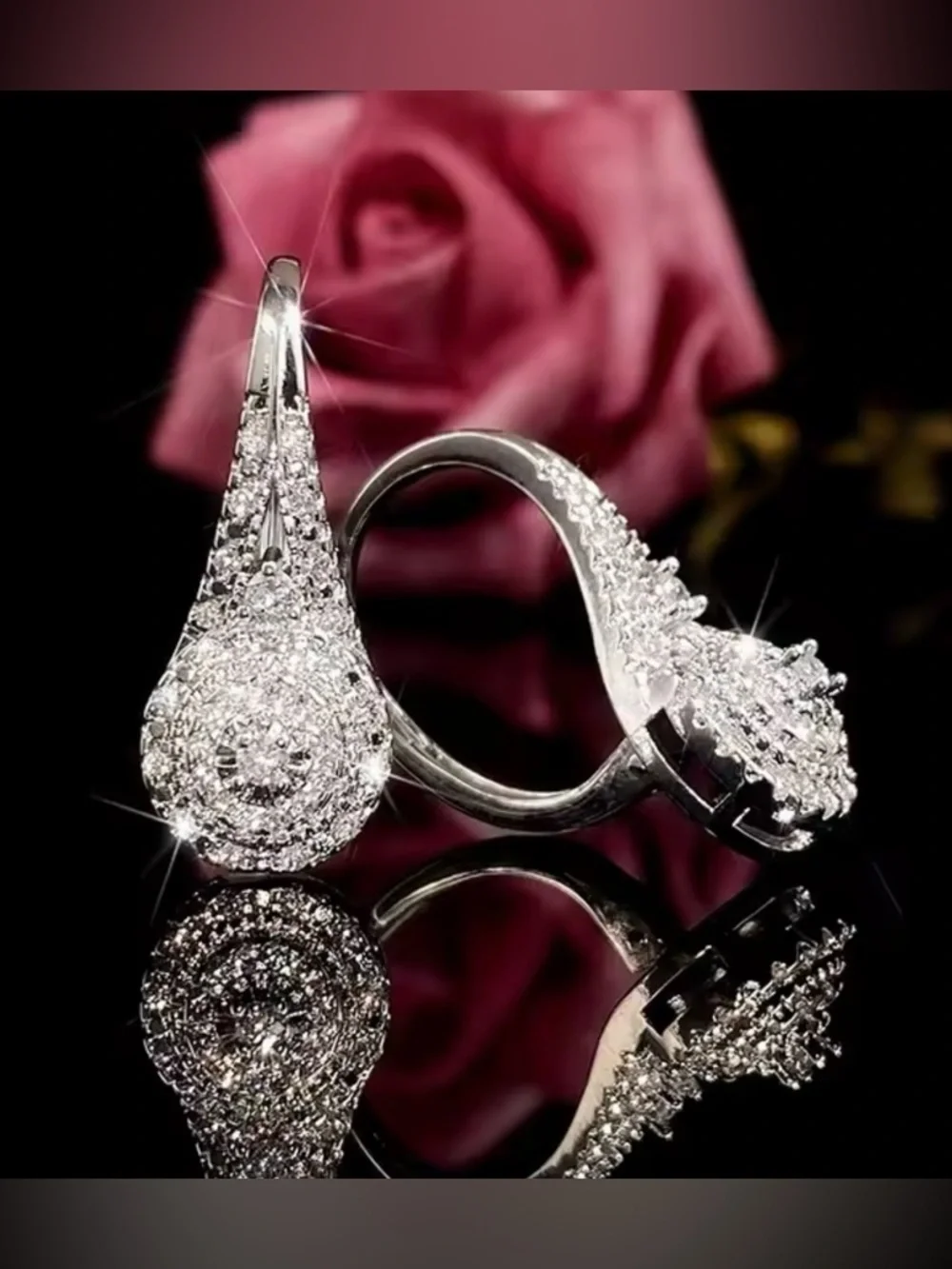 New .925 Silver and Crystal Earrings